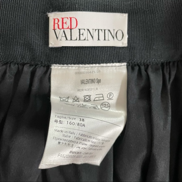 Red Valentino Floral Appliqué Mini Skirt - sz 38 - Picture 6 of 6
